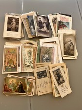 LOT DE 165 IMAGES PIEUSES ANCIENNES DES CELLULOÏD ET CORDON BLEU AVEC ROSE