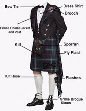 Homme Mariage Costume Kilt