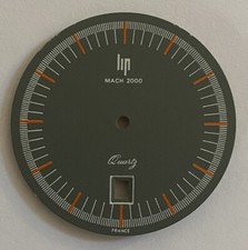 CADRAN MONTRE LIP MACH 2000 TALLON QUARTZ @ GRIS ET ORANGE @ 30,40 MM DIAMETRE