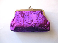 PORTE MONNAIE MOTIF PAPILLON - 8 X 12 CM - VIOLET - NEUF SOUS BLISTER - NPM001