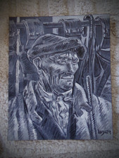 tableau huile toile René