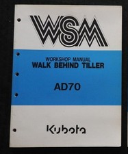 Manuel De Service Et De Réparation Du Rotovator Kubota AD70 Très Beau