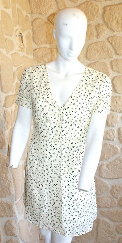 Robe ivoire noire - ivoire, et