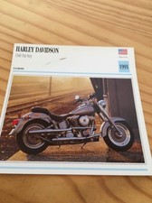 Harley Davidson 1340 Fat Boy 1991 Carte Collection moto Atlas USA