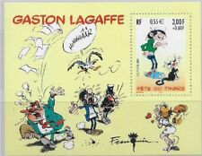2001 bloc feuillet fête du timbre Gaston Lagaffe  N° 34 NEUF **