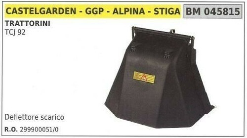 Déflecteur échappement ggp - déflecteur,