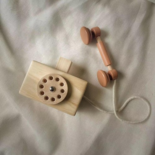 Jouet téléphone bois - jouet,