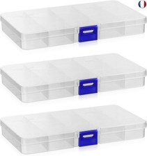3 Pièces Petite Boite Rangement Plastique, Boîte de Rangement avec C