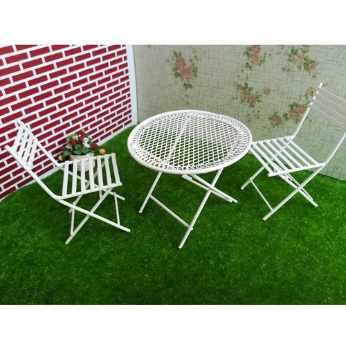 Ensemble table ronde - , blanche