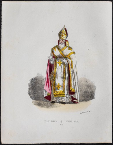 1862 évêque syrien - syrien,
