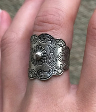 Bague en argent massif à