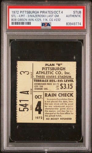 1972 bill mazeroski last game - last,
