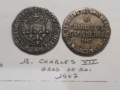 Superbe jeton charles vii - charles,