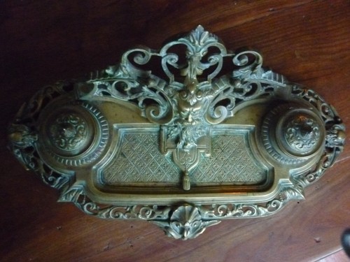 Napoléon iii encrier bronze - ,