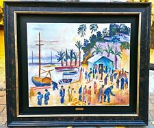 Jeux de boules à Sanary sur mer par Laszlo BARTA 1902-1961