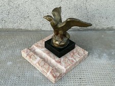 ancien porte plume régule/laiton  aigle signé J. Gérard marble  eagle