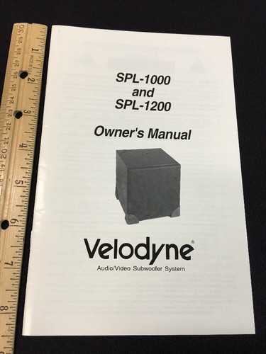 Velodyne spl 1000 1200 - velodyne, spl-1000