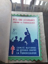 Grande vignette Timbre TUBERCULOSE 1962-1963 BCG une assurance 3 frs FRANCE 