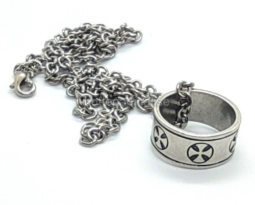 Pendentif avec bague templier - avec,