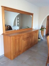 buffet enfilade orme massif plus miroir 