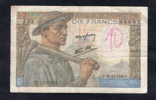 Billet francs mineur - billet,