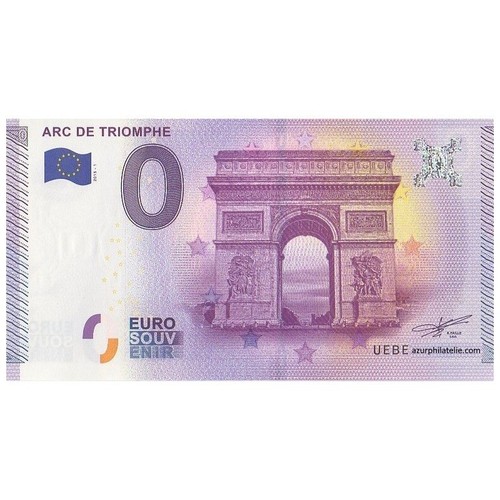 Billet souvenir arc de - 75,
