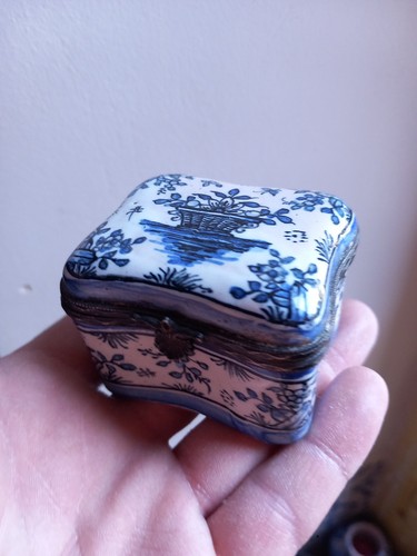 Pilulier boite faience - faience, style