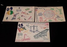 Lot de 3 anciens buvards ALSA - ALSASTICKY  Tous différents, 1 avec point TINTIN