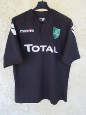 Maillot rugby PAU SECTION PALOISE noir MACRON away shirt M