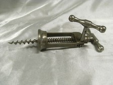 ANCIEN TIRE BOUCHON SYSTEME CREMAILLERE FER FORGE CROKSCREW CAVATAPPI