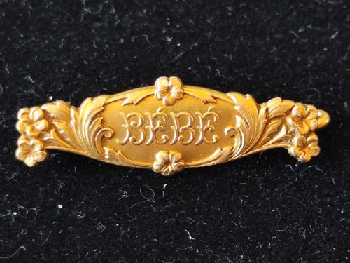 Broche ancienne bébé art - ancienne,