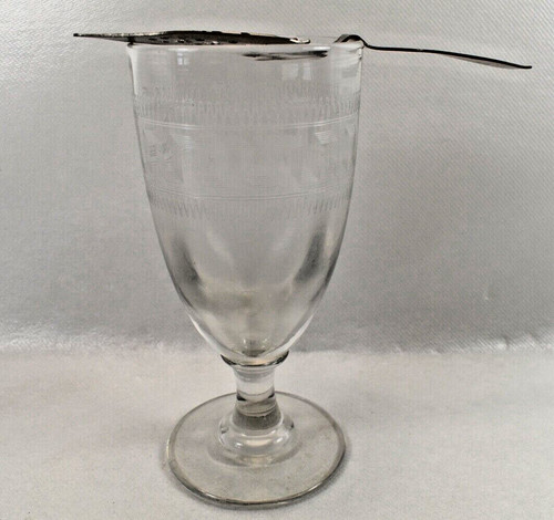 Ancien verre absinthe - ancien, decor