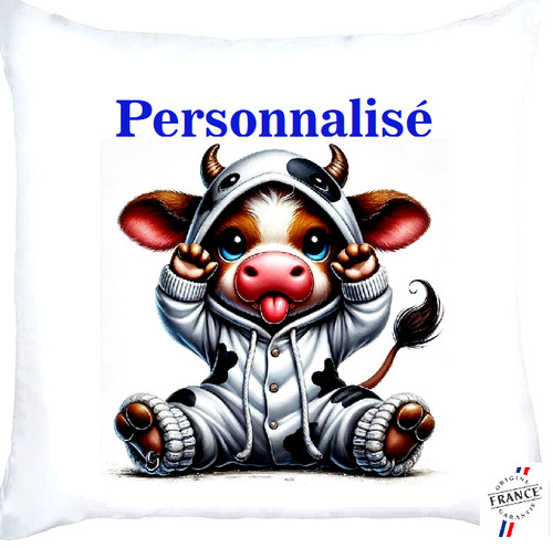 Housse coussin bébé vache - bébé,