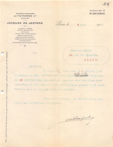 1912 appareils sanitaires - 1912,