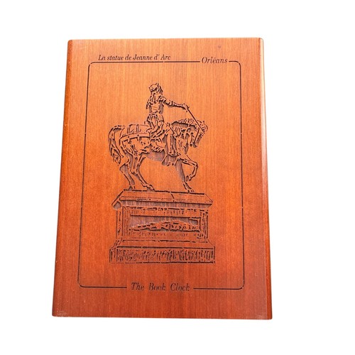 Rare horloge livre - livre, bois
