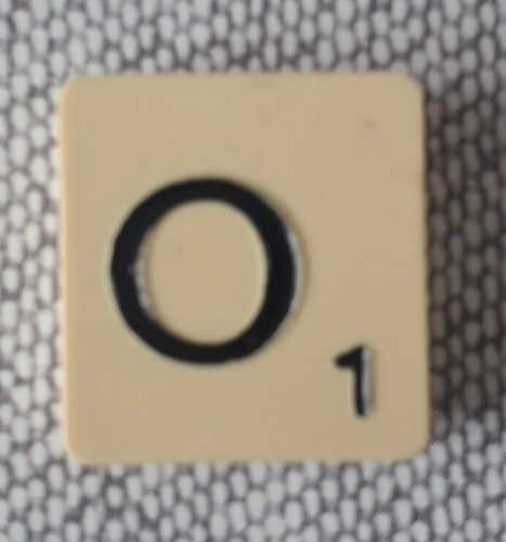 Lettre scrabble - de,