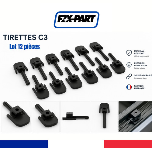 Tirettes capote citroën c3 - tirettes,