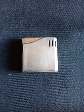 Briquet Maruman Halley DL-6 silver plated Electronic gas lighter Made In Japan