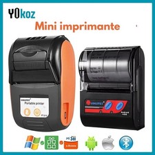 ✅ Mini-Imprimante Thermique Portable 58mm – Bluetooth USB Android iOS
