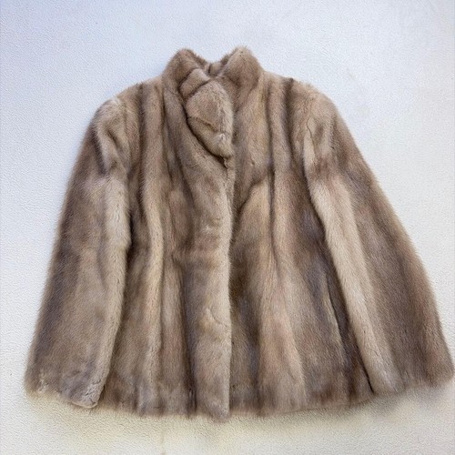 Manteau fourrure vison - , bleu