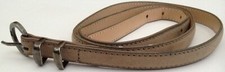 ct02 vetement accessoire CEINTURE FINE FAUX CUIR MARRON CLAIR 102 x 1,3 cm
