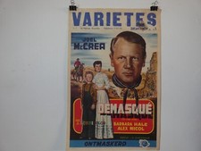 le solitaire des rocheuses affiche western de 1953 Joel Mc Crea George Sherman