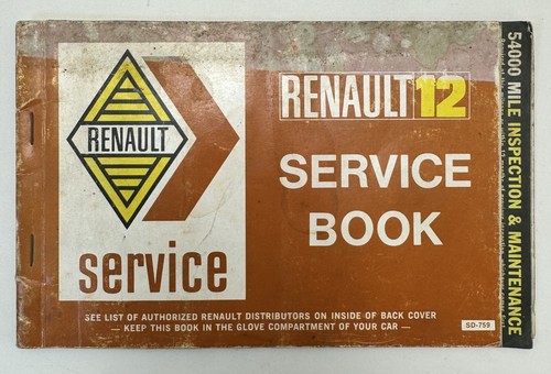 Renault service book - renault,