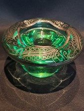 Cendrier en cristal vert Daum