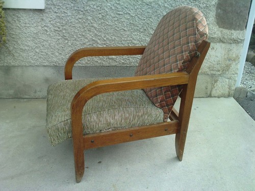 Fauteuil estampille dudouyt - estampille,