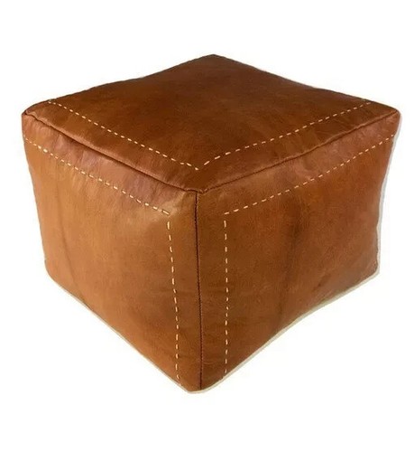 Handstich square ottoman - handstich,