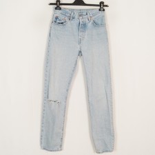 Jean femme LEVI STRAUSS & CO 501 taille W25 L30 coupe régulière bleu vieilli