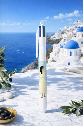 Stylo bic couleurs grèce - stylo,