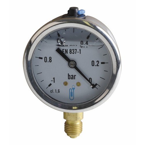 Vacuomètre inox glycérine - vacuomètre, inox,