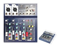 Mixer Audio 4 Canali Professionel USB Bluetooth Echo Delay Dj Karaoke Live Cir